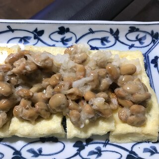 油揚げ 納豆おろし チーズ